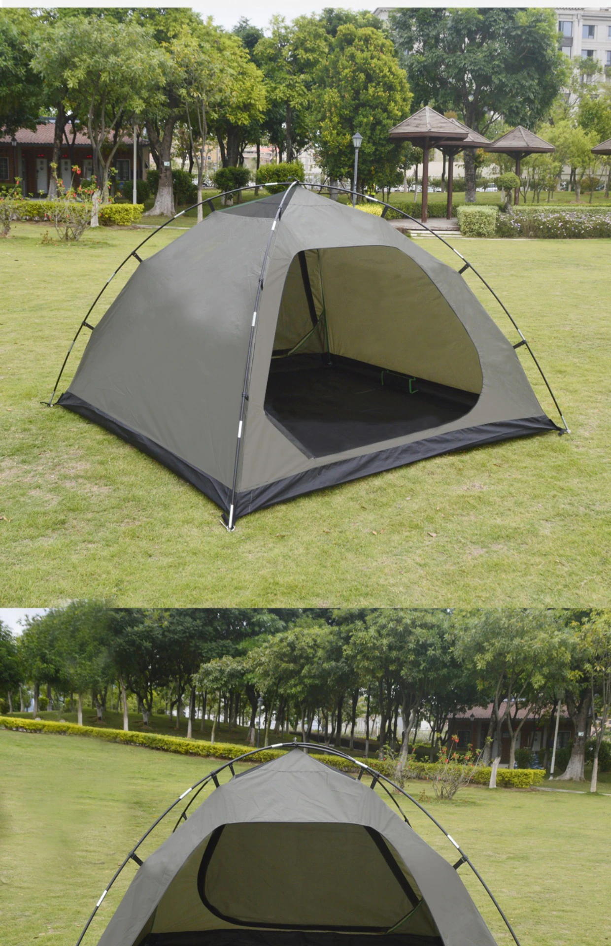 Cheap Goat Tents 3 4 Person Outdoor Camping Tent Park Picnic 1 Bedroom 1 Living Room Tent Shelter Rainproof Hiking Family Travel BBQ Tent   